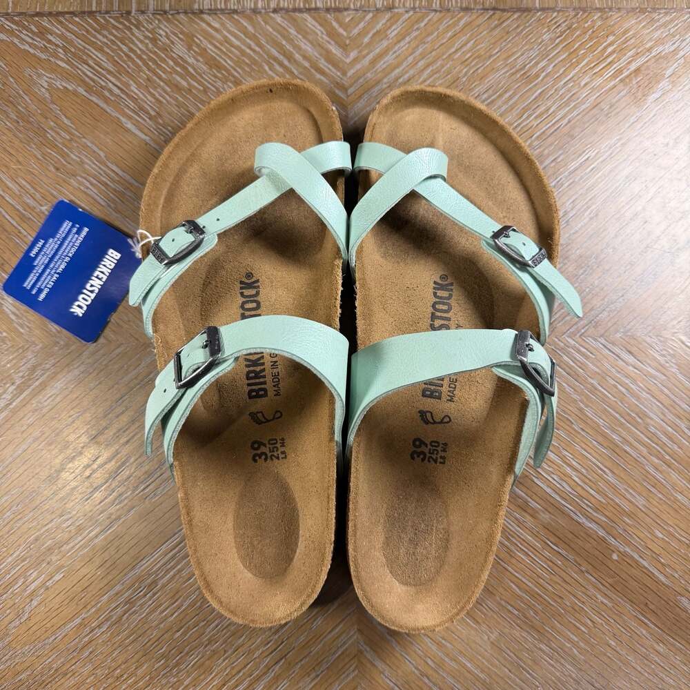 RARE Birkenstock Mayari Sandals in Graceful Matcha Women Sz 8.5